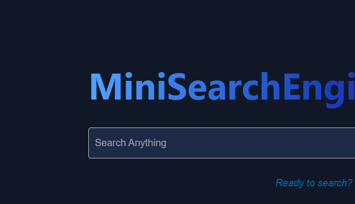 Mini Search Engine